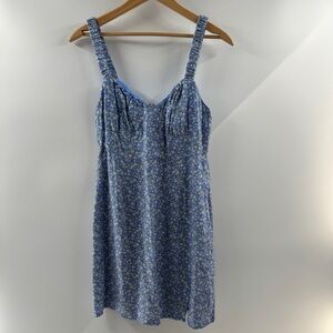 Aeropostale Blue Floral Mini Dress – Size M